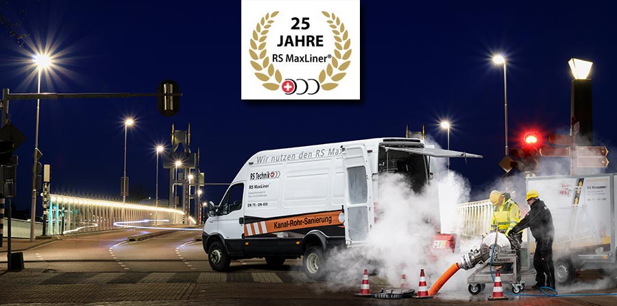 Sistemul RS MaxLiner® a fost convingător ca multi-talent pentru reabilitarea conductelor de 25 de ani